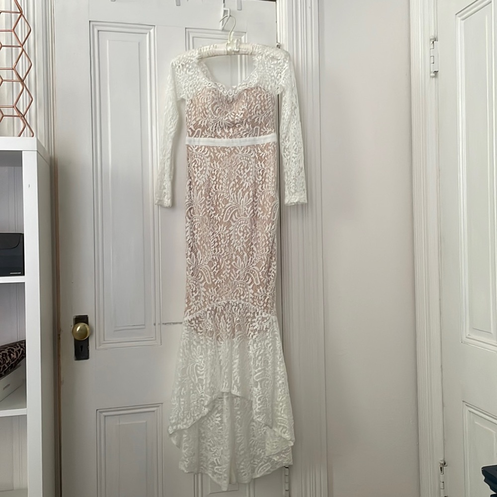 VICI white lace dress